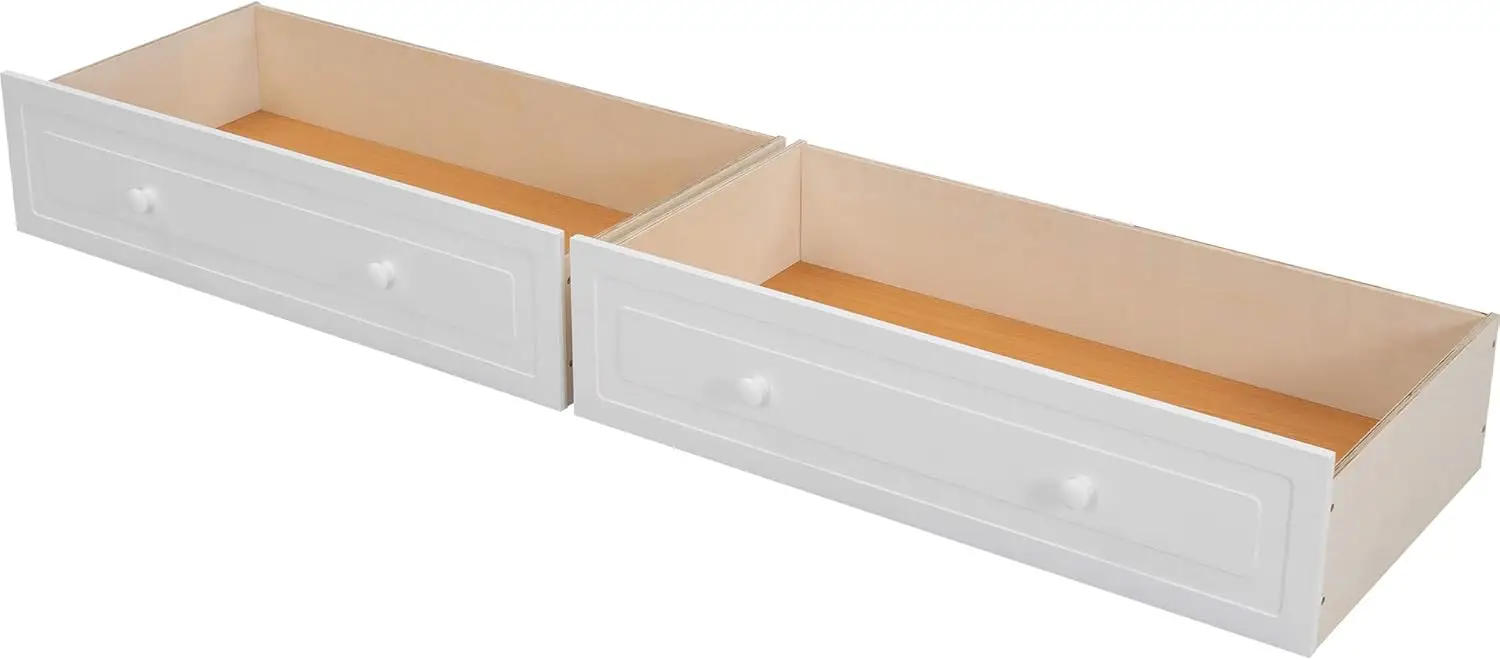 Description Picture 6 of itemSolid Wood  Bunk Bed with Two Storage Drawers, Convertible Bunk Bed Can be Converted Into