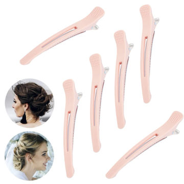 6PCS Alligator Clips Anti-Slip Salon Hair Clips No Crease Hair Barrettes Clips Hair Styling Clips for Hairdresser/Women/Men