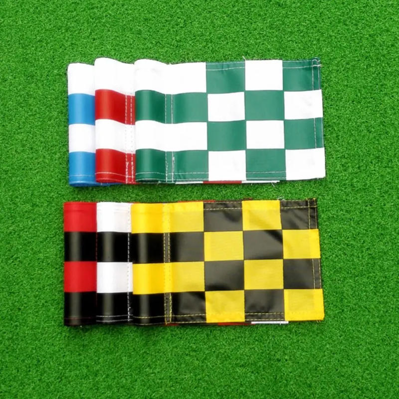 Description Picture 6 of itemTraining Aids Golf Course Flags Outdoor Sign with Tube Putting Green Flags 420D Nylon Lattice Hole Pole Cup Flags Backyard