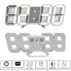 Smart 3d Digital Alarm Clock Wall Clocks Home Decor Led Digital Desk Clock with Temperature Date Time Nordic Large Table Clock