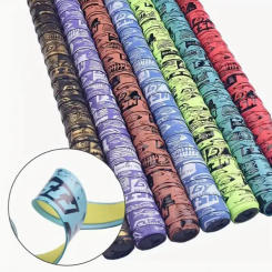 1 Pack Fishing Rod Wrap Printed Hand Glue Durable Extended Sweatband Elastic Durable Adhesive Sweatband Fishing Gear Accessories