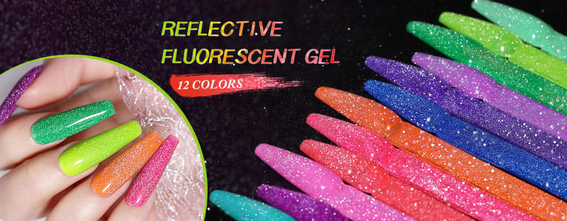 Description Picture 2 of itemUR SUGAR 7.5ml Glitter Gel Nail Polish Sparkly Sequins UV LED Soak Off Varnish For Manicure Semi Permanent Nail Art Gel Polish