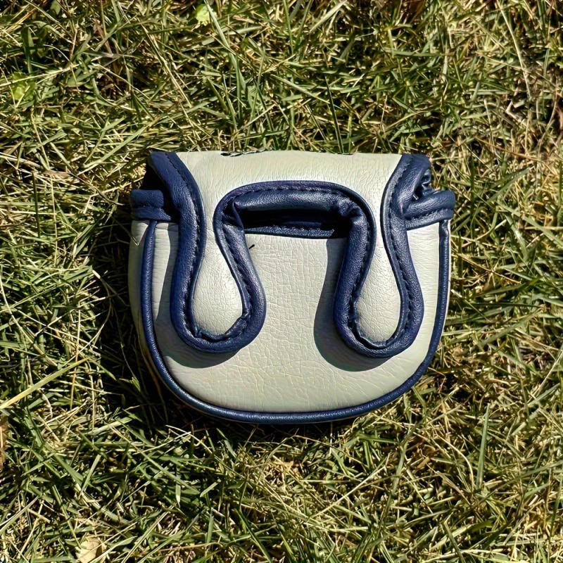 Description Picture 4 of item1pc Durable Soft Embroidered Golf Club Head Cover Putter Cover PU leather waterproof and wear-resistant