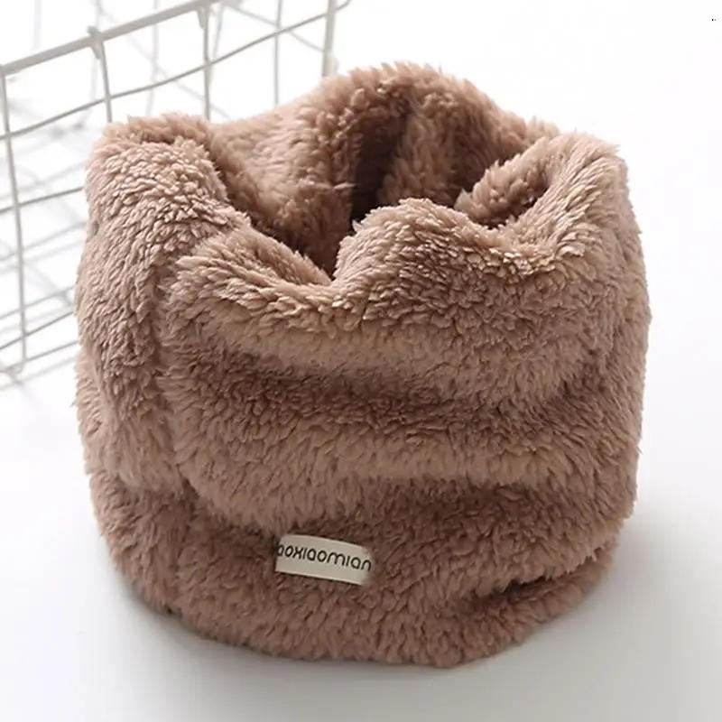 Description Picture 3 of itemVelvet Girls Neck Scarf Toddler Winter Scarf Thick Warm Boys Baby Plush Collar Children Ring Scarf Baby Winter Baby Accessories