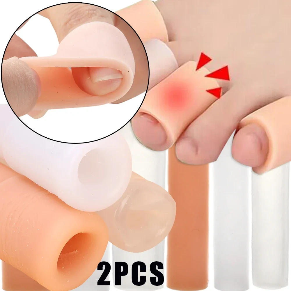 Description Picture 2 of itemCut Silicone Foot Protector Cover Finger Tube Protector Toe Sleeves for Friction Pain Relief Foot Care Tools Finger Separators