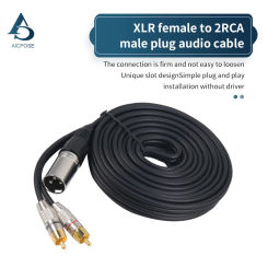 2RCA to XLR Canon Male Female 1-5 meters RCA Audio Cable for Speaker Microphone Amplifier Console Audio Connector