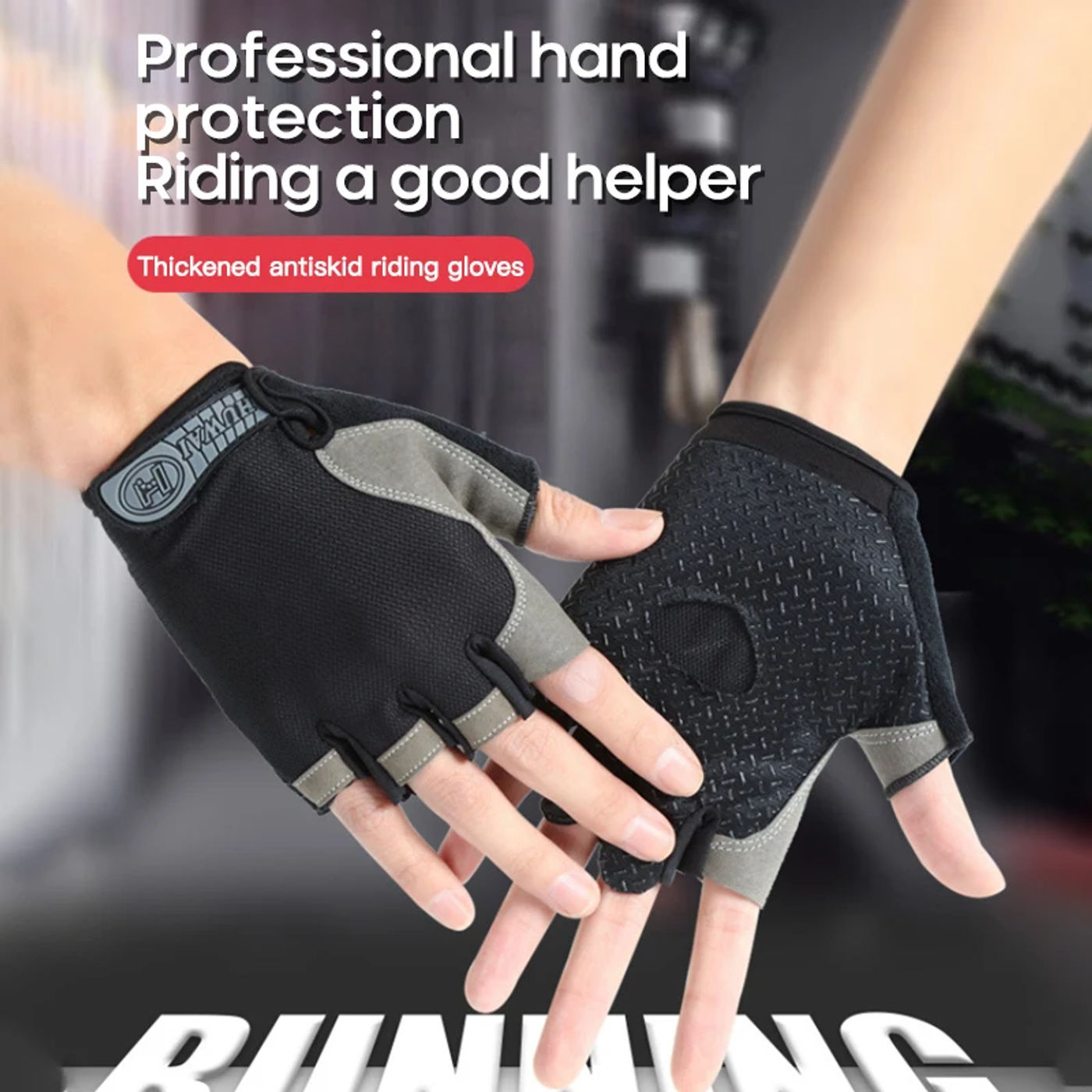 Description Picture 3 of itemCycling Half-finger Gloves Breathable Non-slip Fingerless Sport Gloves Bicycle Gloves Unisex Tactical Gloves Cycling Equipment