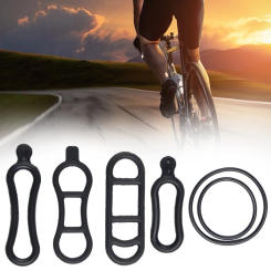 4pc/6Pc Bike Light Holder Bicycle Handlebar Silicone Elastic Straps Bandage Bike Headlight Rear Lamp Mount Rubber Accessories