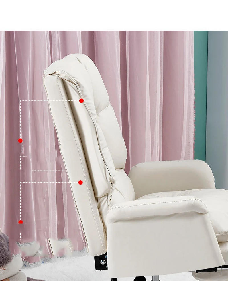 Description Picture 3 of itemNEW PU leather office chair pink gaming chair computer swivel gamer live ergonomic chair home bedroom sofa armchairs furniture