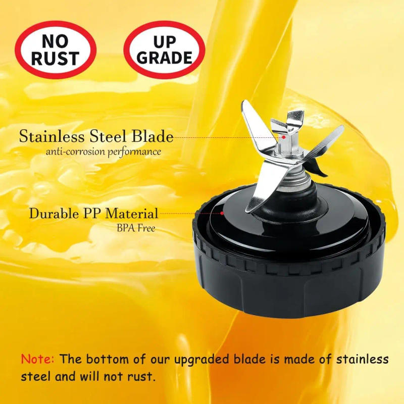 Description Picture 2 of item6-Fin Male Blender Blade Replacement Parts for Nutri Ninja Blender BL660 BL770 BL780 BL740 etc.(Small 3.35inch blade)