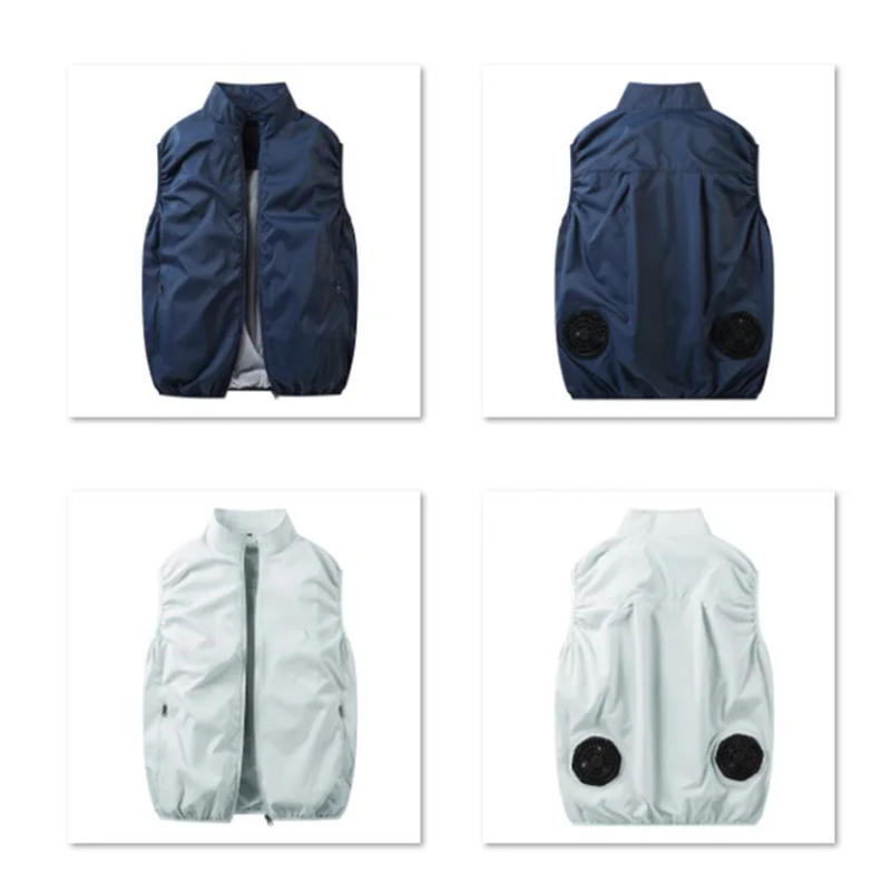 Description Picture 3 of item2024 Summer Hooded Cooling Fan Vest Jacket Men Women Air Conditioning Clothes Motorcycle USB Work Clothes Outdoor Hiking