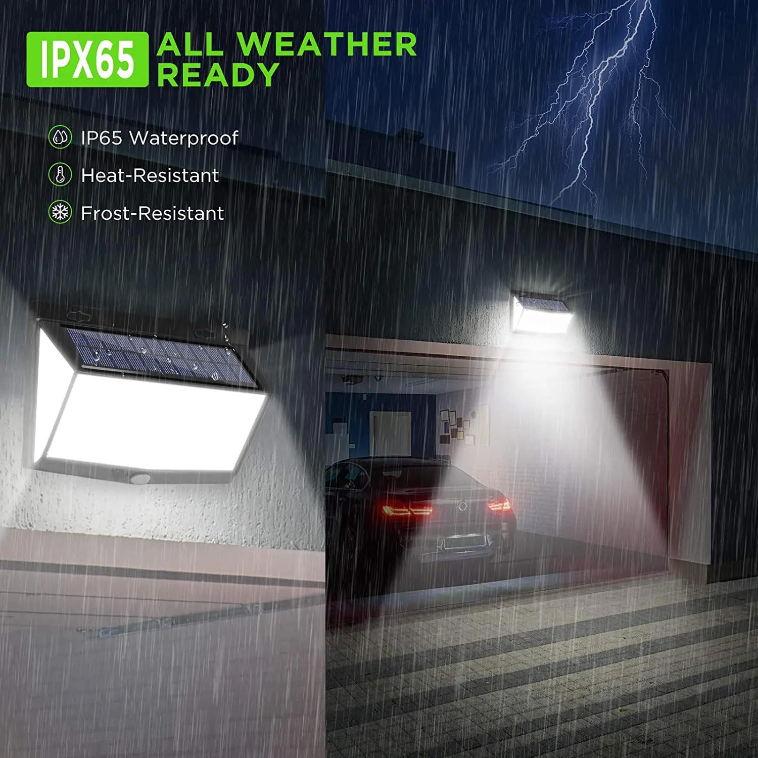 Description Picture 5 of item4pcs 468 LED Solar Led Lamp Outdoor Solar Light with Motion Sensor Wall Lights Waterproof Sunlight Powered for Garden Decoration