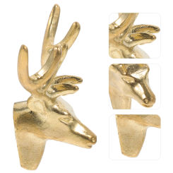 Deer Head Cabinet Knobs Retro Drawer Handle Vintage Door Furniture Pull Wardrobe