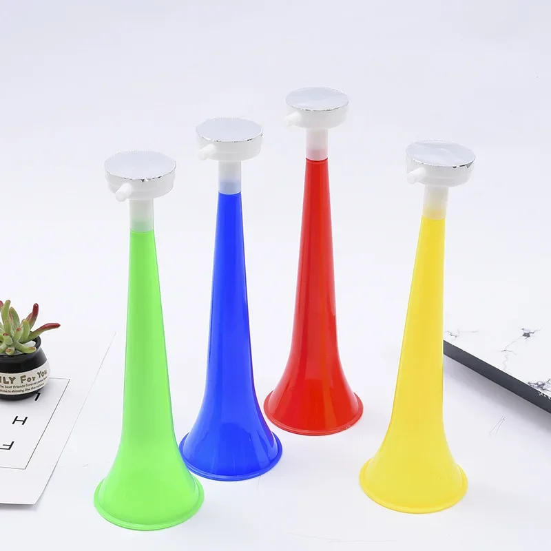 Description Picture 6 of itemCheer Plastic Horn Football Game Fans Cheerleader Accessories Props Vuvuzela Kid Trumpet World Cup Games Fans Cheering Horn Air