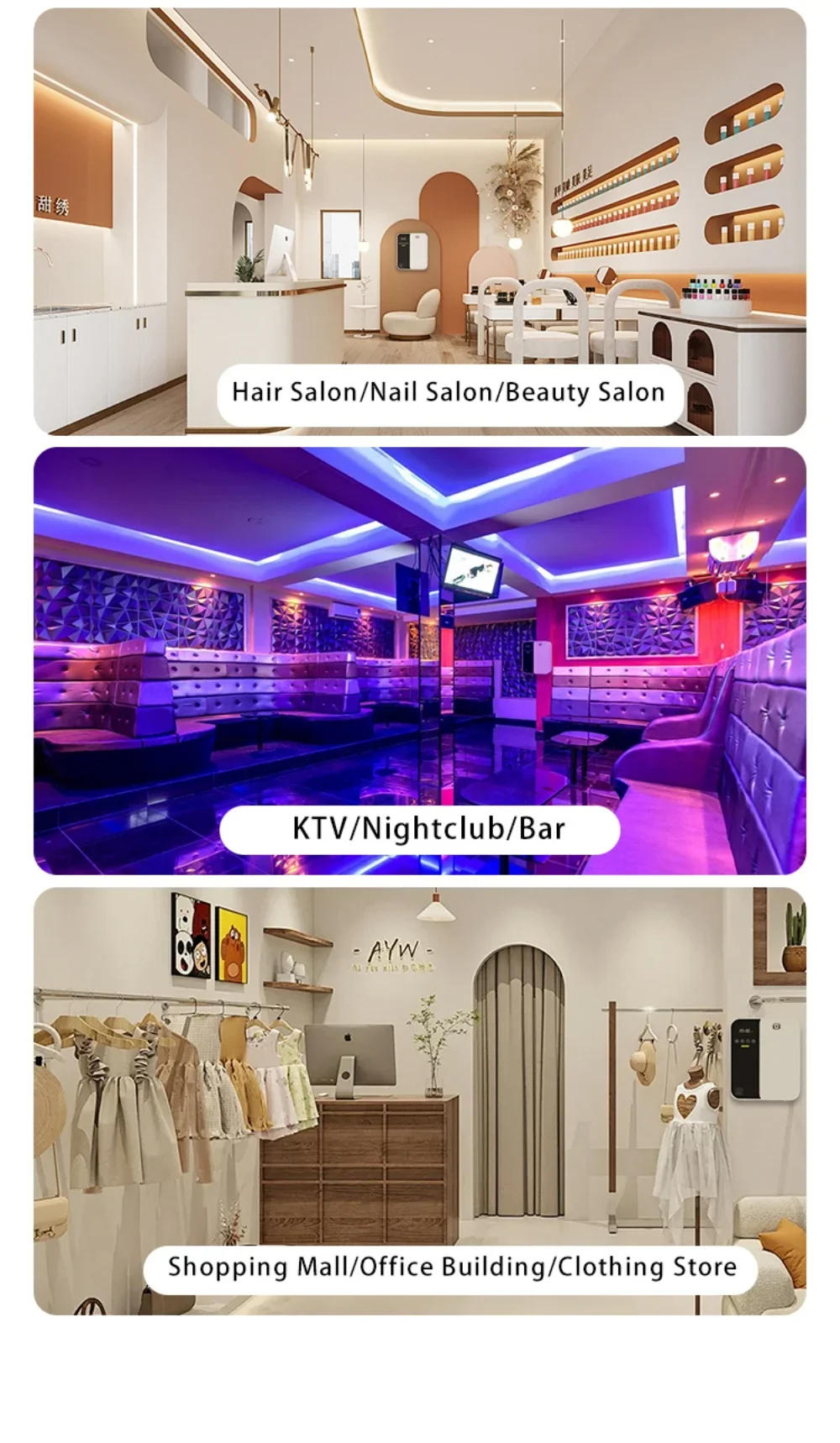 Description Picture 4 of itemWaterless Diffuser Aroma Diffuser 1000m³ Electric Scent Machine Smell Perfume Essential Oils Air Freshener 500ML Capacity