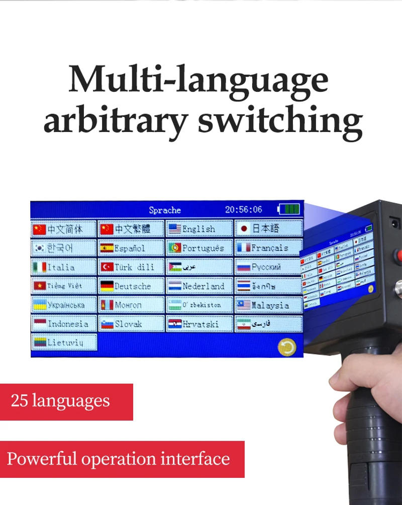 Description Picture 6 of itemHandheld Inkjet Printer Portable Date Batch Number QR Code Packaging Bag Plastic Bottle Printing Machine 12.7mm Universal Type