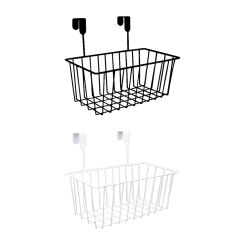 Grid Storage Baskets with Hooks Farmhouse Food Storage Decors Hanging Storage Basket for RV Closet Bathroom on A Railing