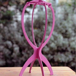 Plastic Folding Stable Durable Wig Hair Cap Display Holder Stand Tool