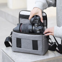 DSLR Bag Handbags Nylon Shoulder Bag Camera Case Portable Photographer Crossbody Bag for Sony Nikon Canon Panasonic Fuji