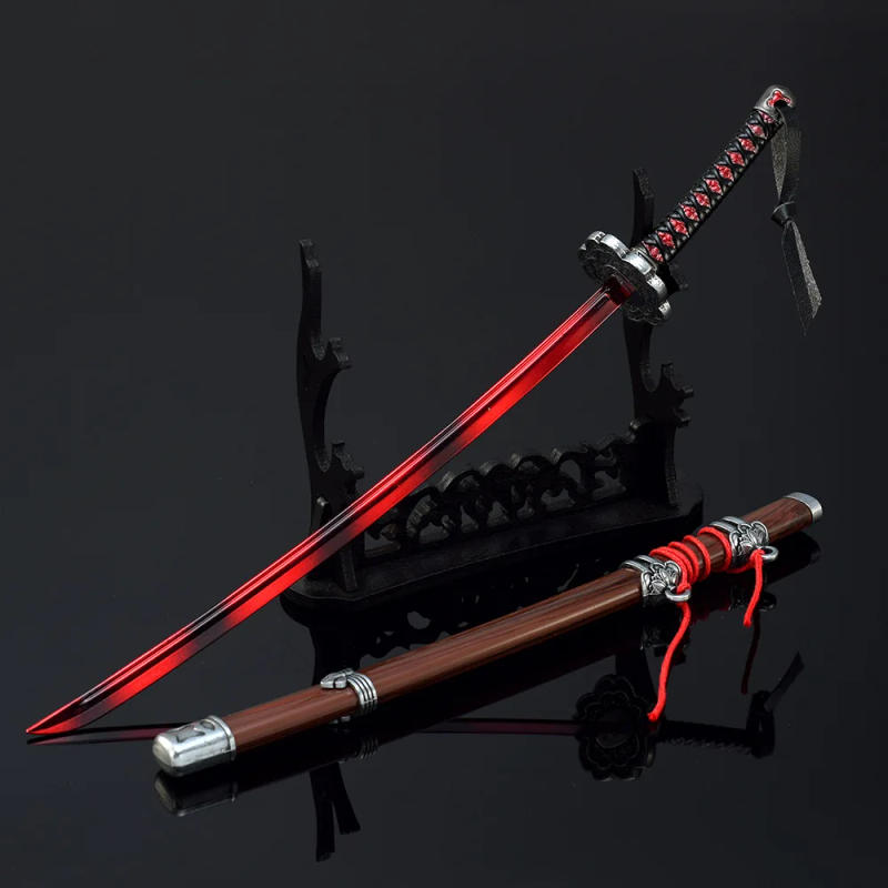 Description Picture 5 of item25cm Metal Sekiro Wolf Katana Sword Mini Ninja Knife Iron Japanese Samurai Katana Blade Real Weapon Model Kid Toy Anime Gift