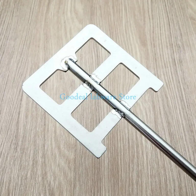 Description Picture 5 of item1pc Lab Stainless Steel Frame Agitatori Paddle with Leaf-width 40mm to 120mm Stirring Blade SUS304 Dispersion Anchor Paddle