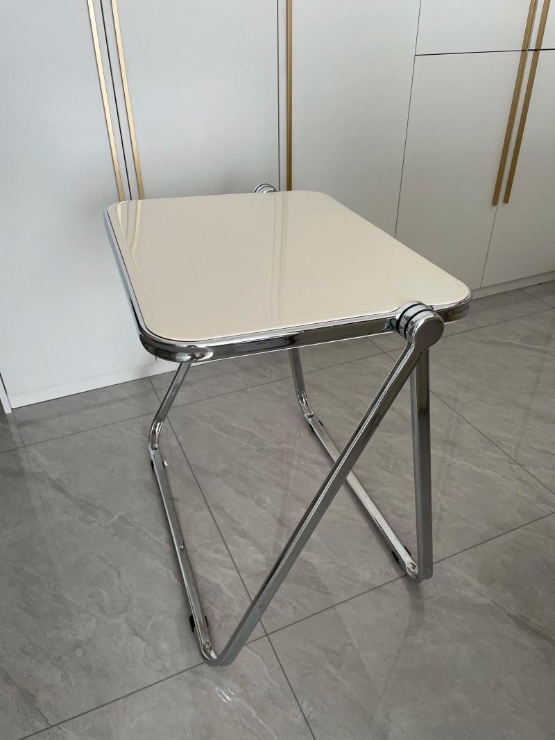 Description Picture 4 of itemFolding Table Transparent Table and Chair Combination Coffee Minimalist Office Study Makeup Table Mesa De Cozinha Furniture
