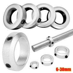 1Pcs Aluminum Alloy Fixed Locking Limit Ring 6-30mm Diameter Retainer Locator Shaft Collar Stop Screw Type with Screws