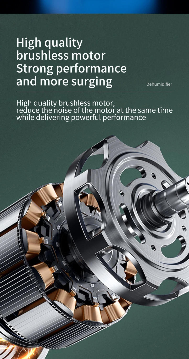 Description Picture 6 of item1100ML dehumidifier quiet home small dehumidifier indoor moisture dryer bedroom air purification dehumidifier 220V