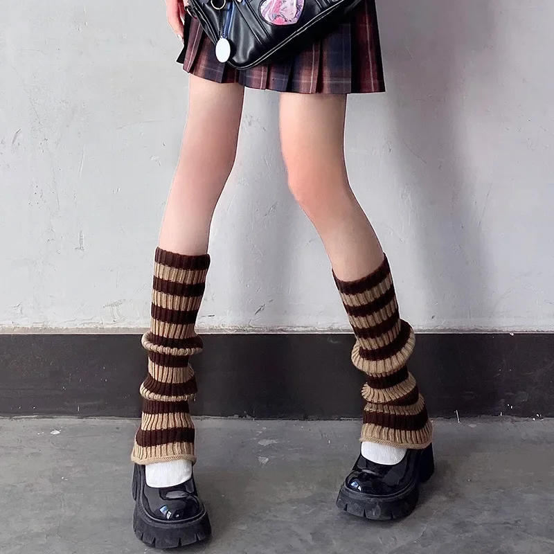 Description Picture 2 of itemLolita Leg Warmers Y2K Girls Long Socks Women Wool Knitted Foot Cover Arm Warmer Autumn Winter Crochet Heap Socks Boot Cuffs
