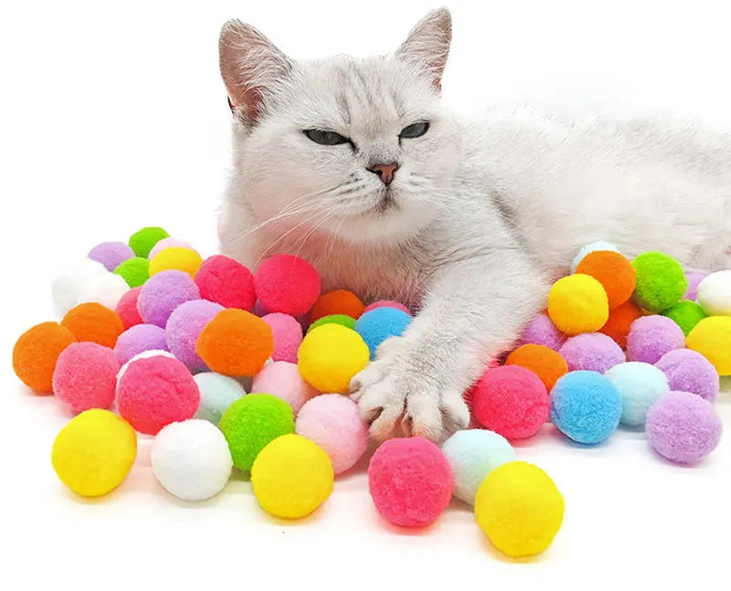 Description Picture 4 of itemCat Plush Ball Shooting Gun Relieving Depression Silent Ball Cat Toy Mini Shooting Gun Games Plush Ball Toys Pet Supplies