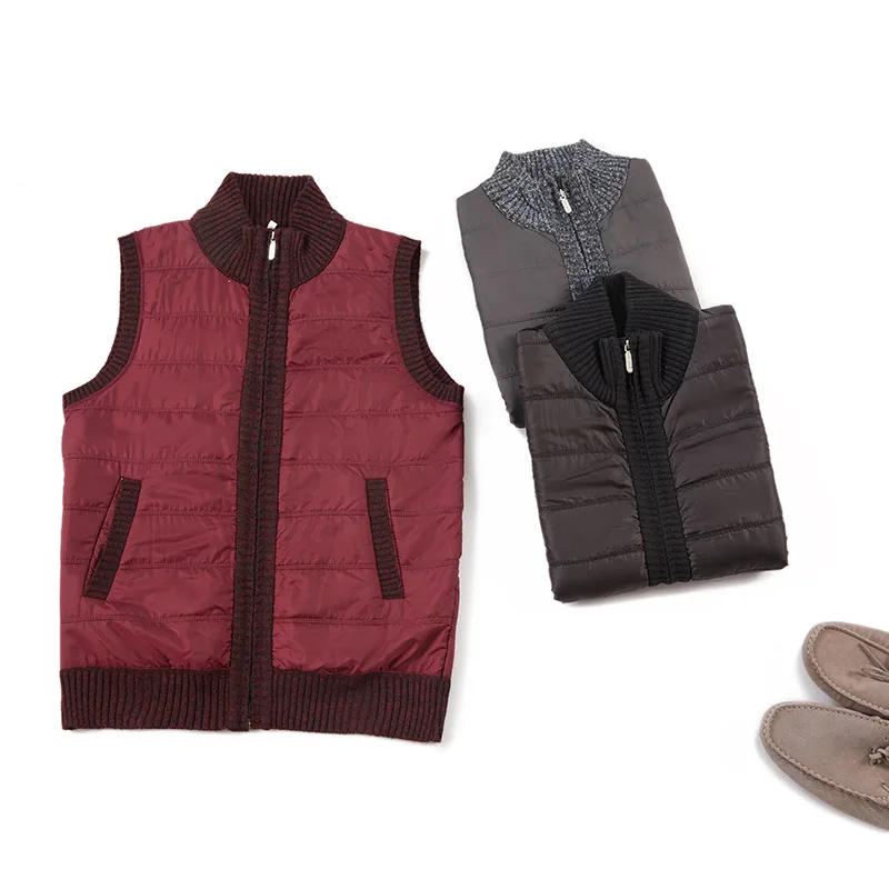 Description Picture 3 of itemWinter Fashion New Men's Sweater Vest Thick Warm Sleeveless Jackets Coat Cashmere Male Casual Zipper Knitted Fleece Vest M-3XL