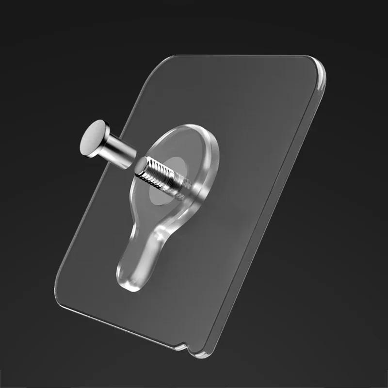 Description Picture 2 of itemStrong Adhesive Hooks Picture Frame Holder Poster Photo Clock No Drilling Hooks Waterproof Kitchen Bathroom Hanger Screw Hooks