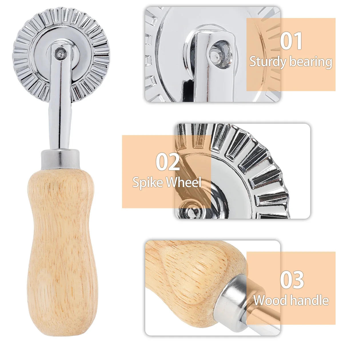 Description Picture 6 of itemPastry Wheel Cutter Stainless Steel Round Pizza Cutting Wheel Tools Home Pizza divider Kitchen Gadgets Baking Cutting Tools