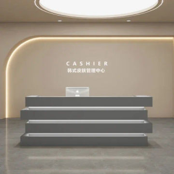 Cashier Luxury Reception Desk Front Cash Modern Clinic Hotel Premium Reception Desk Mobile Mostrador Oficina Shop Furniture HDH