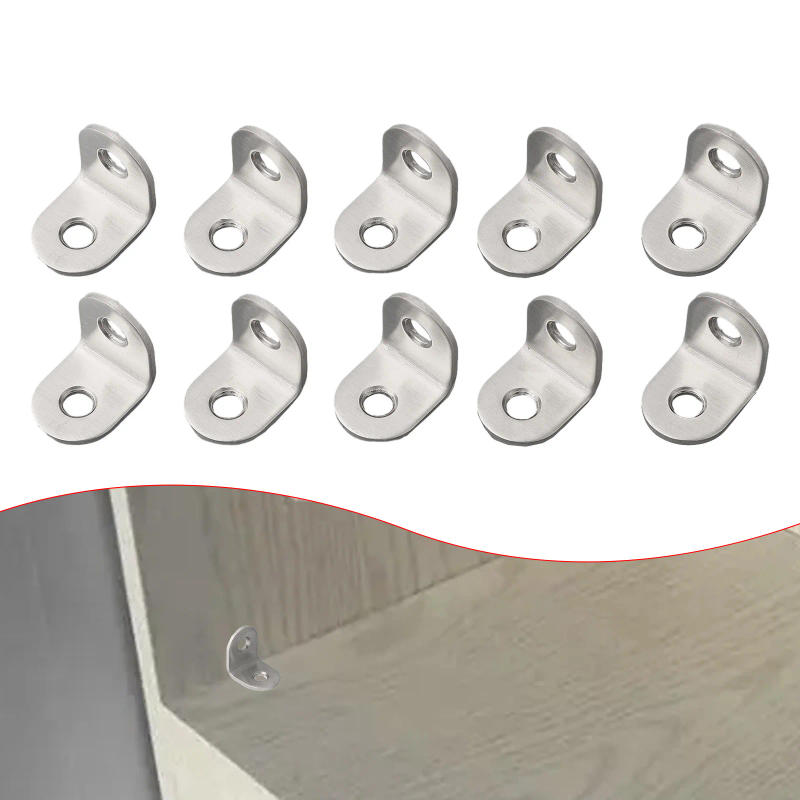 Description Picture 4 of item10* Stainless Stee L Bracket Corner Braces Joint Right Stainless Steel 90 Degree L Shape Corner Joint Brace Right Angle Bracket