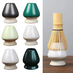 Ceramic Matcha Green Tea Chasen Holder Japanese Stand Bowl Bamboo Whisk Grinder Brushes Tea Tool Holder Teaware Sets Accessories