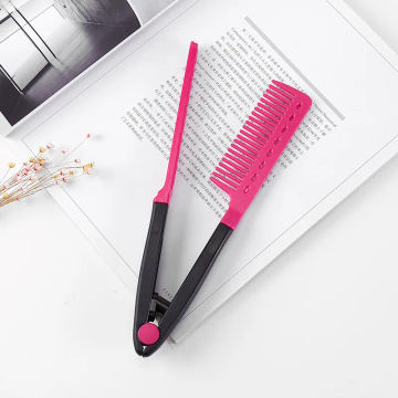 V Type Folding Hair Comb Anti Static Hairdressing Brush Comb Hair Styling Clip Tool Professional Barber Accessories Comb Hair