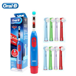 Oral-B Kids Electric Toothbrush Soft Bristles Replaceable Brush Head with 2 Minutes Timer Function For Kids 5+
