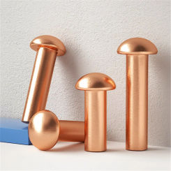 M4 M5 Copper Rivet Pan Head Solid Rivets Brass Half Round Solid Rivet Cap