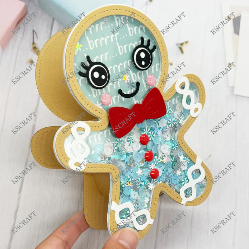 Description Picture 3 of itemKSCRAFT Large Gingerbread Man Shaker Cutting Dies Stencils for DIY Scrapbooking Decorative Embossing DIY Paper Cards