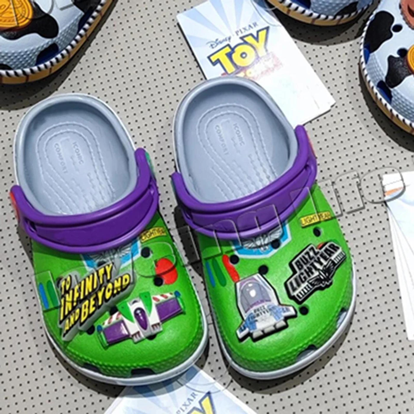 Description Picture 5 of itemDisney Toy Story Kawaii Hole Sandals Slippers Buzz Lightyear Sandals Eva Anime Home Beach Shoes Summer Slippers Kids Gift