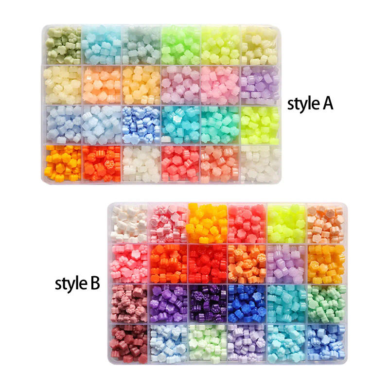 Description Picture 3 of item1200x Sealing Wax Beads Set Seal Wax Pellets for Wax Seal Stamp Wax Seal Beads for New Year Gift Wrapping Holiday DIY Xmas