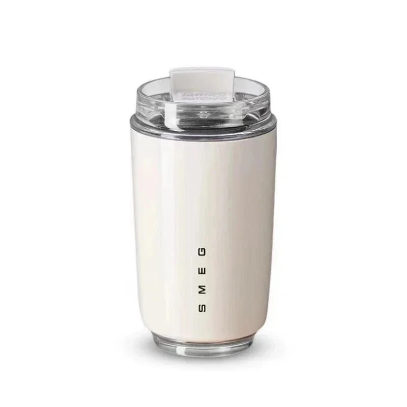 Description Picture 3 of itemSMEG Thermos Cup Hot Coffee Insulated Stainless Steel Thermal Glass Mug Sport Bottle with Compartment Water White Thermos
