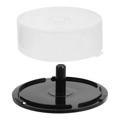 CD Storage Bin Disc Case Transparent Shell Decorative Dvd Holder Boxes with Lids Cases Empty Round Container and Rack Cake