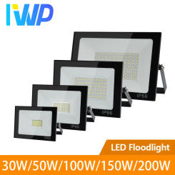 LED Flood Light AC220V 30W 50W 100W 150W 200W IP66 Waterproof Outdoor Reflector Spotlight Street Light Wall Lamp Garden Lighting
