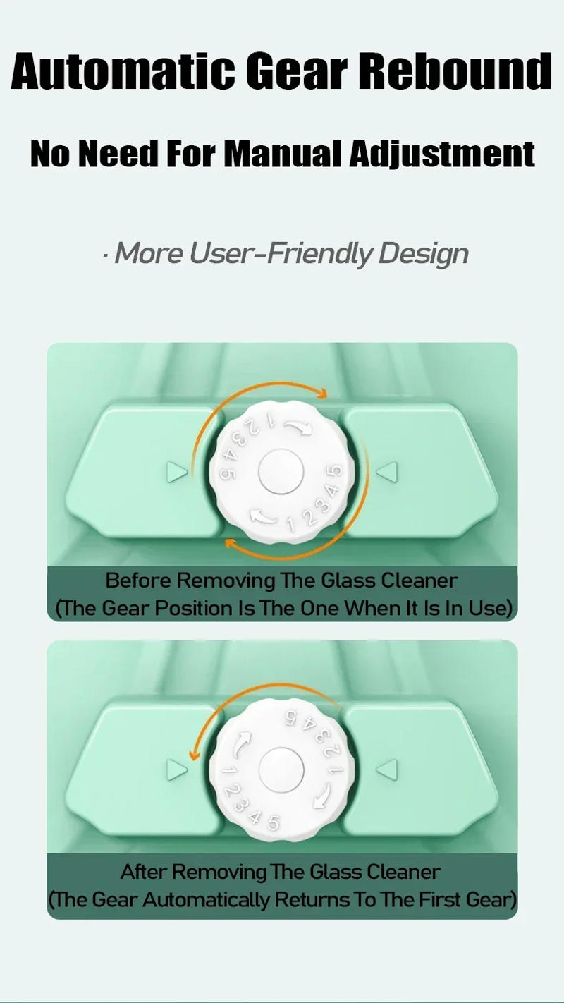 Description Picture 3 of itemDouble Side Magnet Cleaner Brush Adjustable Magnetic Glass Window Cleaning Wiper for For High-Rise Double Glazing Cleaning Tools