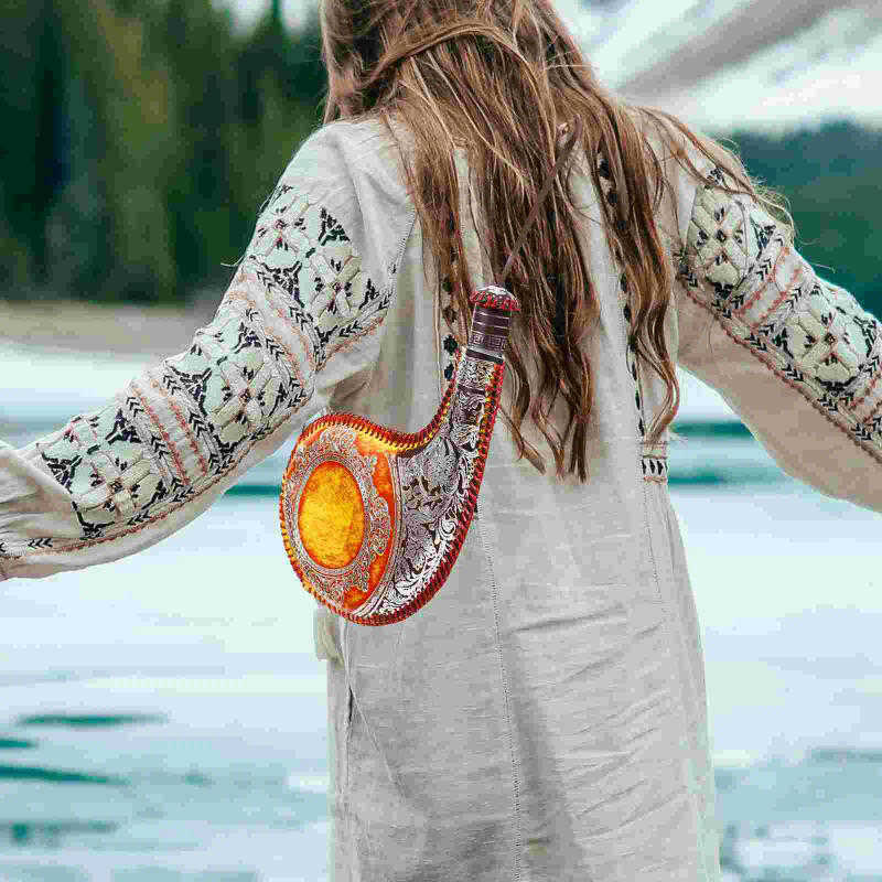 Description Picture 3 of itemAncient Water Bag Bota Traditional Wear-Resistant Portable Exquisite Milk Collapsible Bottle