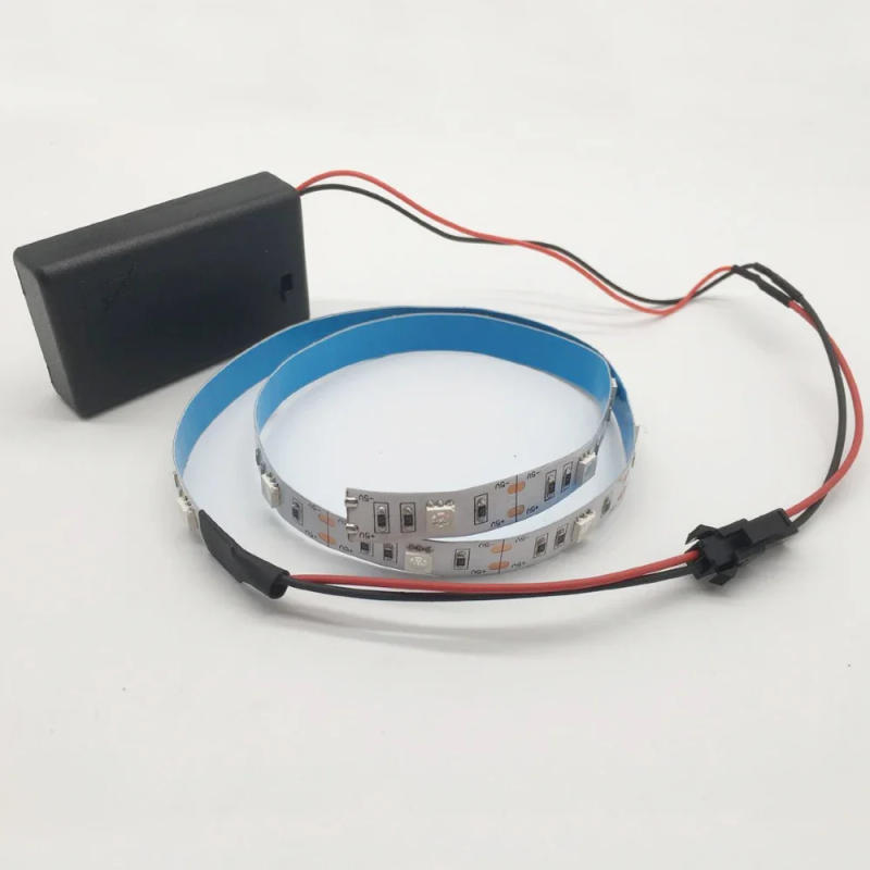 Description Picture 4 of itemUSB / Battery Powered 5V UV led strip light 395-405nm Ultraviolet 5050 SMD 30led/m Flexible blacklight DJ Fluorescence party 2m