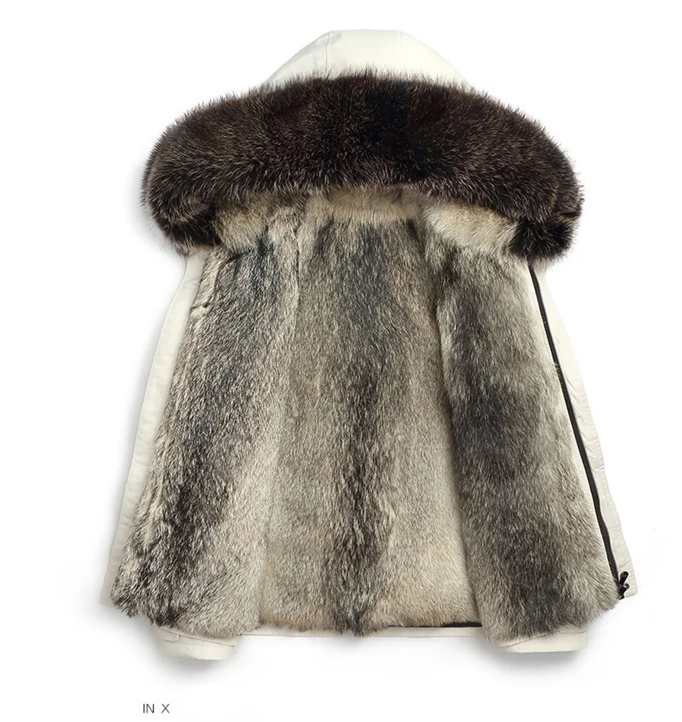 Description Picture 6 of itemWinter 100% Real Raccoon Fur Liner Parkas Men 2021 Real Men's Fur Coat Warm Thick Jackets Casual Casaco Masculino Gxy276