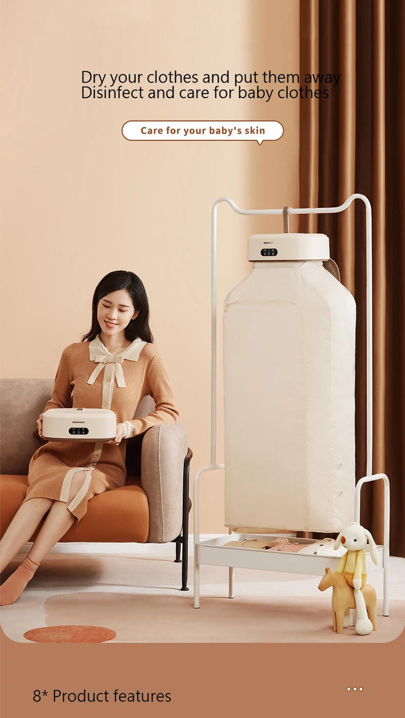 Description Picture 2 of itemDaewoo Multifunctional Dryer Electric Clothes Home Cabinet Floor Machine Laundry Dryers Apartment Folding Drying Tumble Foldable